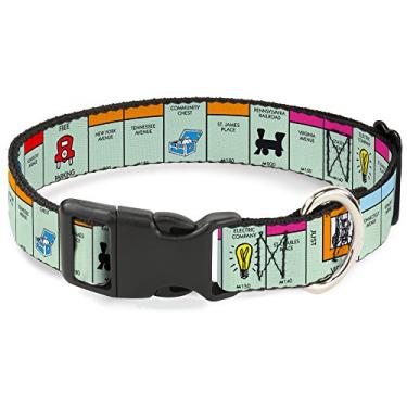 Imagem de Buckle-Down Coleira para gatos separada com espaço para jogo de tabuleiro americano Monopoly 1,27 cm x 20,32 cm - 30,5 cm/Médio