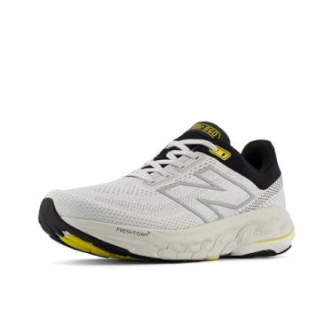 Imagem de New Balance Fresh Foam X 860 V14 Tênis de corrida masculino, Matéria cinza/preto/gengibre limão, 11.5 X-Wide