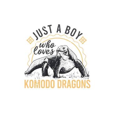 Imagem de Komodowaran Notizbuch: I Just really like Komodo Dragons Komodowaran / 6x9 Zoll / 120 karierte Seiten