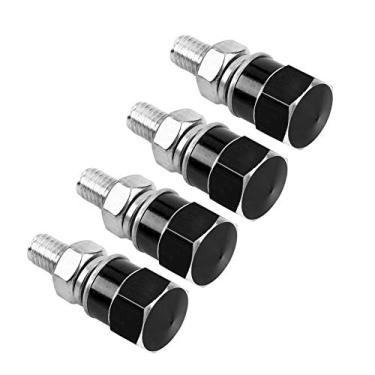Imagem de Conjunto de Parafusos Universais para Placa de Motocicleta, 4 Peças (King Kong preto)