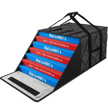 Imagem de MyLifeUNIT Saco de Pizza para Entrega, Saco de Pizza com Isolamento Térmico e Saco de Entrega de Alimentos, Saco Aquecedor de Pizza de 20" X 20" X 10,5", Comporta 6 Caixas Grandes de Pizza de 18", Sac