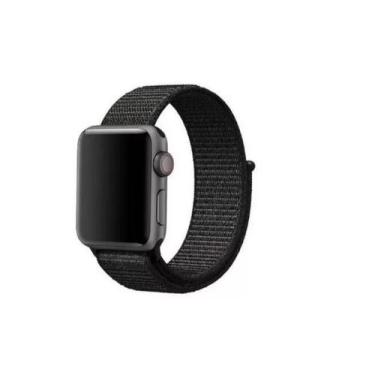 Imagem de Pulseira de Nylon Compatível Relógio Watch 42mm 44mm 45mm - DT, Preto