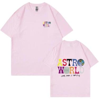 Imagem de Camiseta Unissex Cactus Jack Astroworld - 100% Algodão - Estampa de Le