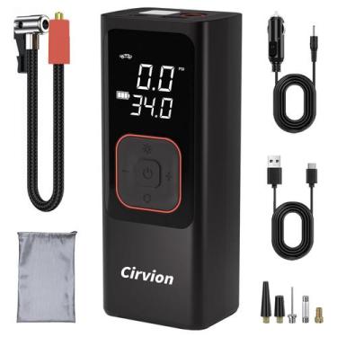 Imagem de Compressor de Ar Portátil Cirvion 150PSI - 25000mAh - Inflador de Pneu