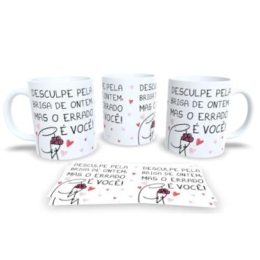 Imagem de Caneca personalizada de porcelana com Coleção Frases Engraçadas, Divertidas, Meme, Humor, Deboche Pack15 (Desculpa pela..)