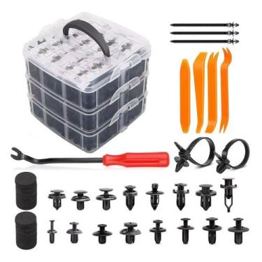 Imagem de Jogo de Presilhas Automotivas com Kit Espátulas 625 Peças - VIP