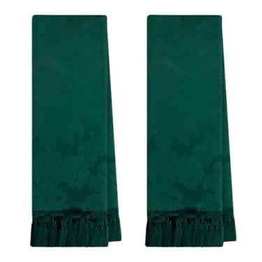 Imagem de 2 Mantas Xale Para Poltrona Pequena Peseira 0,70 X 1,80 (247 VERDE ESMERALDA)