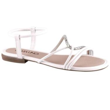 Imagem de Sandalia via uno rasteirinha ref 859002slavv feminino, 35, Branco off