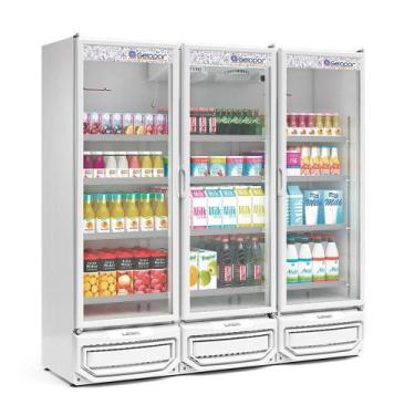 Imagem de Refrigerador Expositor Vertical 1468 Litros Branco 220V Gelopar GCVR-1
