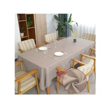 Imagem de Toalha Mesa Retangular Tecido Rustico Lavável 2,50 X 1,40m - Casa Arma