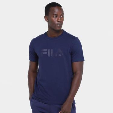 Imagem de Camiseta Fila Letter Masculina, Marinho, P