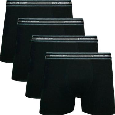 Imagem de  Kit Com 4 Cuecas Boxer Box Original Lupo De Algodão Cotton Com Elasta