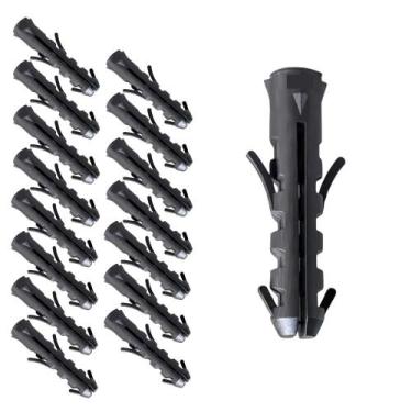Imagem de Kit 16 Bucha 8mm Plastico Sem Anel Fixação Prateleiras Moveis Armarios