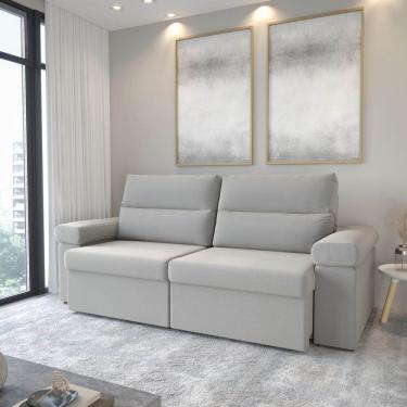 Imagem de Sofá Retrátil e Reclinável 230cm Botero Cabecasa Madeiramadeira Cinza