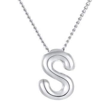 Imagem de YAQILUBEI Colar com inicial feminina - Pingente de letra banhado a ouro 18K, presente exclusivo para ela, Ouro e cobre, Sem Pedra Preciosa