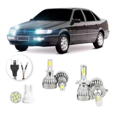 Imagem de Lampadas Led Volkswagen Passat 1993 A 1996 H3 H4 20000lm - V10, Branco