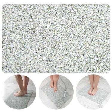 Imagem de RUBBERKAP Branco - Tapete de Banheiro Box Emborrachado Antiderrapante 