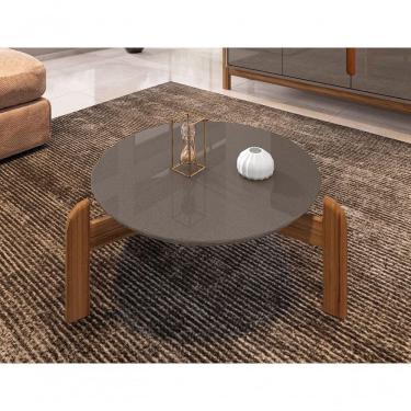 Imagem de Mesa De Centro Lizz Cinza Pérola / Cedro