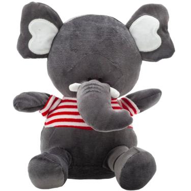 Imagem de Boneco Pelúcia Elefante Cinza Amiguinhos da Floresta Zip Toys