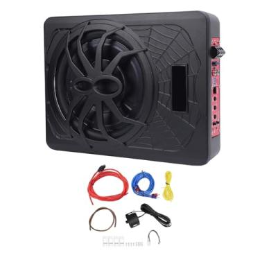 Imagem de 10 Polegadas de Carro Inferior Subwoofer, Subwoofer de 800W Com Luz LED, Entrada de Alto Nível de Alto Nível, Controle Remoto, Amplificador Incorporado, Economia de Espaço para