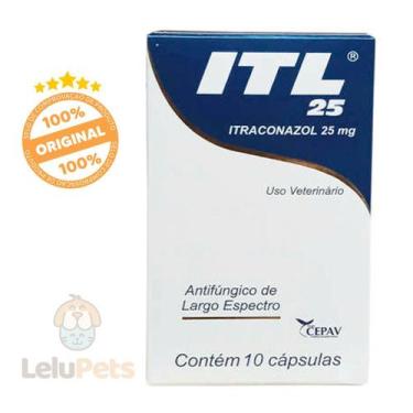 Imagem de Antifúngico para Cães e Gatos ITL 25 mg 10 Cápsulas Cepav