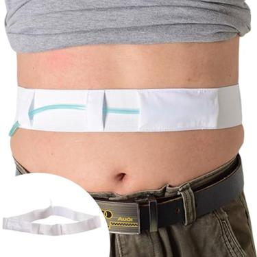 Imagem de AUSTYLCO Cinto de diálise peritoneal, cinto de tubo de alimentação, bolsa de suporte de cateter PD para tubo G para tubo de alimentação acessórios para tubos de alimentação conjunto de transferência