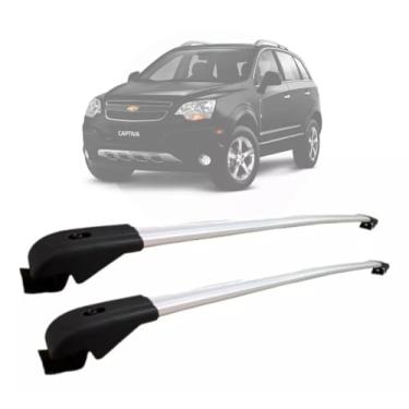 Imagem de Rack Teto Travessa SND Captiva Bagageiro Gm Alumínio Cor Prata