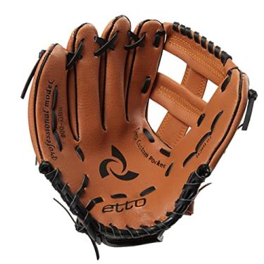 Imagem de Luvas de beisebol Softball Brown Catchers luva de beisebol couro homens adultos mão direita luvas de beisebol couro mão esquerda Fielding basebol Softball ZP50BQ (cor: Plum)
