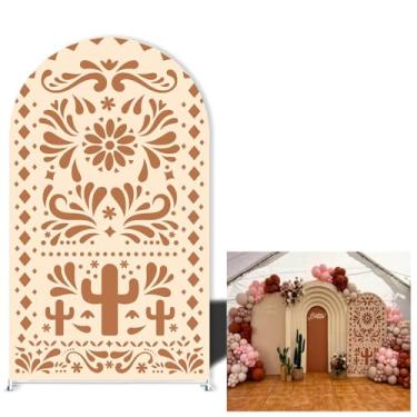 Imagem de Capas de suporte de arco com tema do México para festa de casamento festa de casamento fundo de aniversário batismo x adereços de decoração de chá de bebê (120 x 220 cm (L48" A 86"), G-3741)