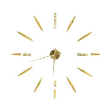 Imagem de Relógio de Parede Moderno 3D DIY - Quartzo, Acrílico e Espelho - Decor