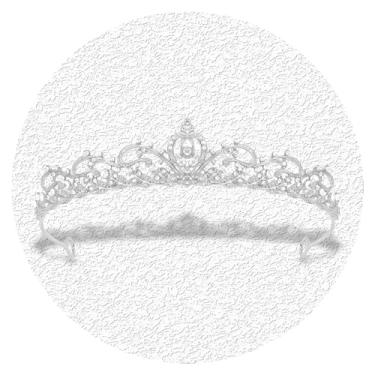 Imagem de Canitor Tiara feminina com coroa de princesa e menina para vestir, enfeite de bolo de aniversário, coroa para pastel, noiva, casamento, formatura, quinze anos, acessórios de cabelo de Halloween, Liga