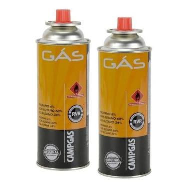 Imagem de 2 Cartuchos Para Maçarico Fogão Cozinha Tubo 227g - NAUTIKA
