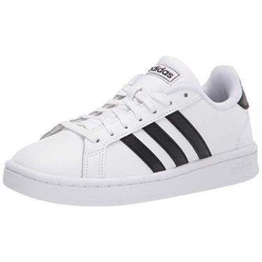 Imagem de adidas Tênis masculino Grand Court, Branco/Preto/Branco, 10.5