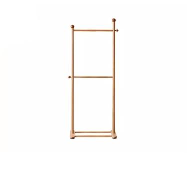 Imagem de FTOQWZXV Cabideiro de madeira independente para quarto simples cabideiro vertical de armazenamento de roupas de chão (uma cor B: 70 x 40 x 177 cm)