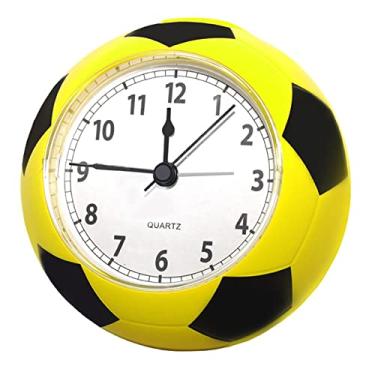 Imagem de Despertador quarto bola de futebol despertador, despertador alto e compacto para quarto, relógio de mesa de estudante, despertador digital fácil de definir para crianças relógio de mesa relógio de