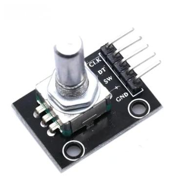 Imagem de WIOPETON 360 Degrees Rotary Encoder Module for Arduino KY-040 RV09 EC11 with Knob Cap - Precise Control for Switch and Sensor Applications (EC11_Rotary_Encoder)