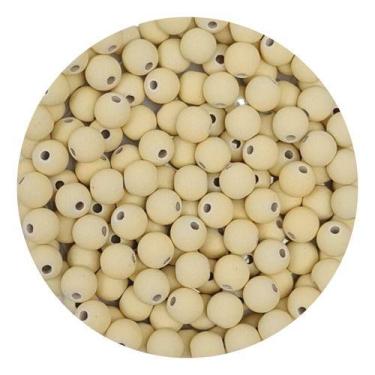 Imagem de Miçanga Emborrachada 8mm 200un p/ Montar Pulseira Infantil Terço Brinc