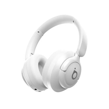 Imagem de Basike Fone de Ouvido Bluetooth 5.4, ANC Cancelamento de Ruído Ativo Headphone com Microfone, Certificação Hi-Pure Audio, 30h Bateria, LE29 (Branco)