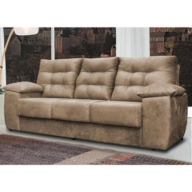 Imagem de Luxemburgo 3 Lugares 2,02m Tecido Suede Castor