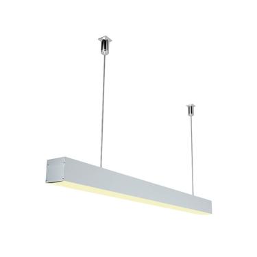 Imagem de Perfil Pendente Largo Para Fita Led Luminatti Lm1144 Com 1 Metro Branco
