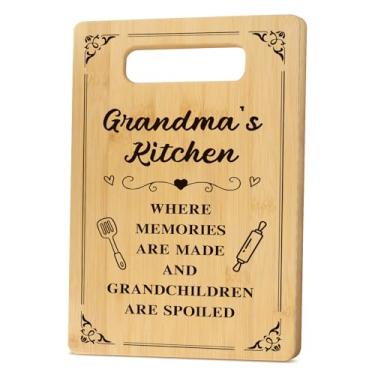 Imagem de Presentes para avós, Dia das Mães, Natal, Dia dos Avós, Dia das Mães, Dia dos Namorados, Avó, Páscoa, Ótimos Presentes Práticos para a Avó, Tábuas de Corte de Bambu para Utensílios de Cozinha