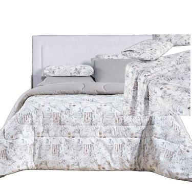 Imagem de Kit Coordenado Edredom E Lençol e Super King Protea 5 - Casa Show Enxo