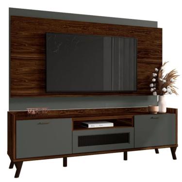 Imagem de Rack Bancada Painel Para Tv Até 75” Dunamis 180 cm Estante