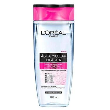 Imagem de Água Micelar Bifásica L'Oréal  Limpeza Facial 5 em 1 200mL, 200ml