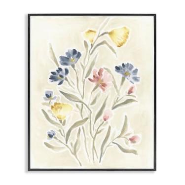 Imagem de Stupell Industries Cottage Posey Bunches Design de arte giclée emoldurado preto por June Erica Vess, 16 x 20