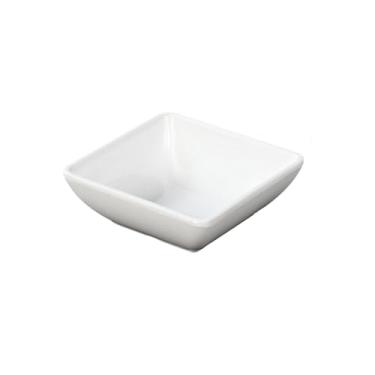 Imagem de Casa simples e delicada porcelana branca redonda anti-queda vinagre borboleta - prato de sabor quadrado de 7,6 cm