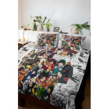 Imagem de Lençol Cama Casal Animes Favoritos Anime Naruto Otaku - Art Personaliz