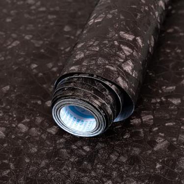 Imagem de Abyssaly Papel de parede de contato descascar e colar, autoadesivo removível, para armários, móveis, decoração de parede (marrom, 40 × 1200 cm)