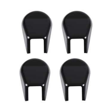 Imagem de Fgtagtal Kit de capa de acabamento de suporte de pé de assento dianteiro de carro 4 peças compatível com Toyot@ FJ Cruiser 2007-2021, ABS suporte de base de assento dianteiro acessórios de tampa de