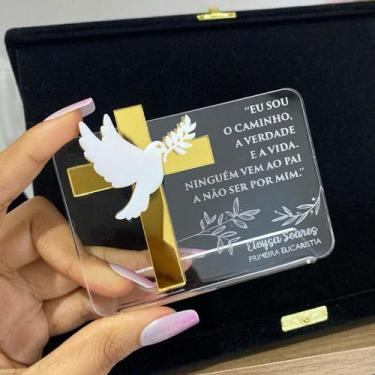 Imagem de Lembrança Batizado Acrilico - 5 un - NoBrand